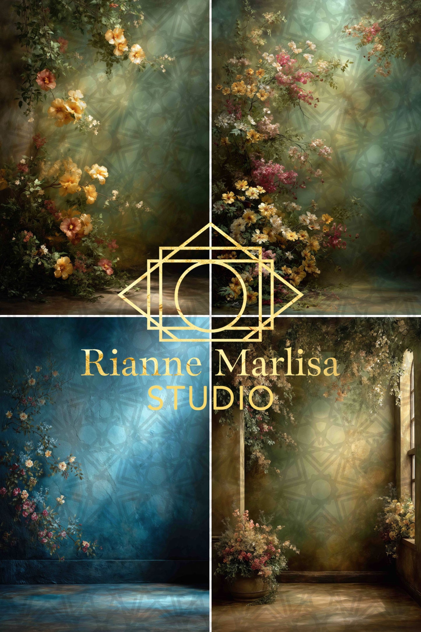 Fine Art Digital Backdrops 001 - Set of 20