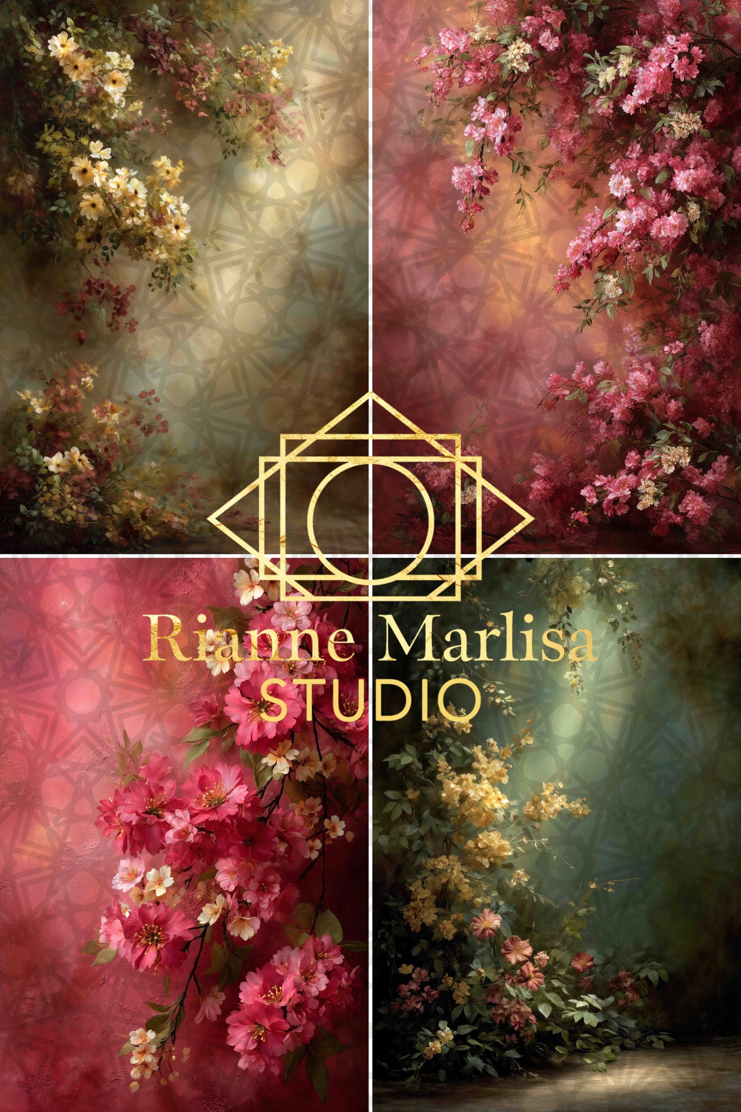 Fine Art Digital Backdrops 001 - Set of 20