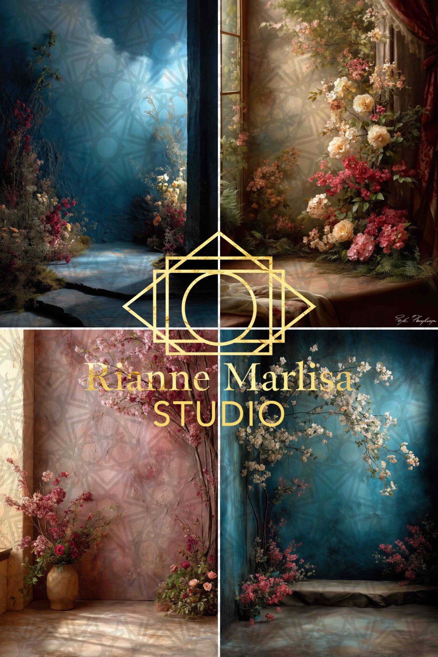 Fine Art Digital Backdrops 001 - Set of 20